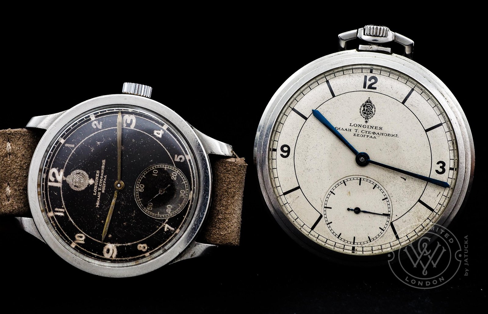 Black serbian and pocket watch Jatucka